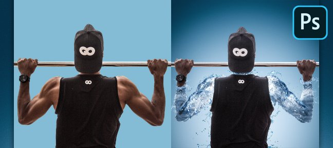 Photoshop - Créez et appliquez une texture eau à un personnage