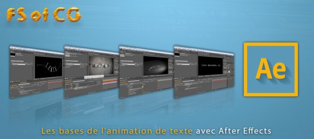 After Effects : Les bases de l'animation de texte