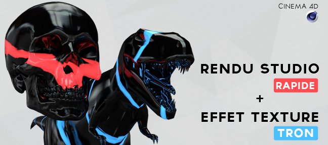 Réalisation rapide d'un rendu studio et d'un effet TRON