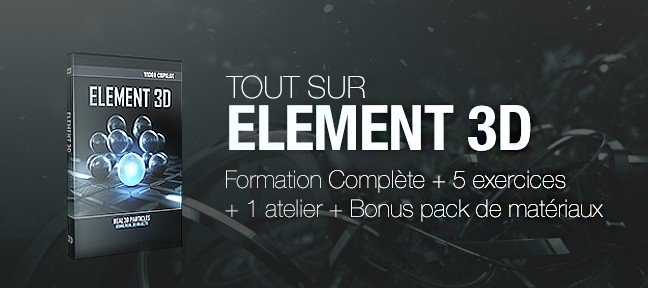 Tout Element 3D pour After Effects