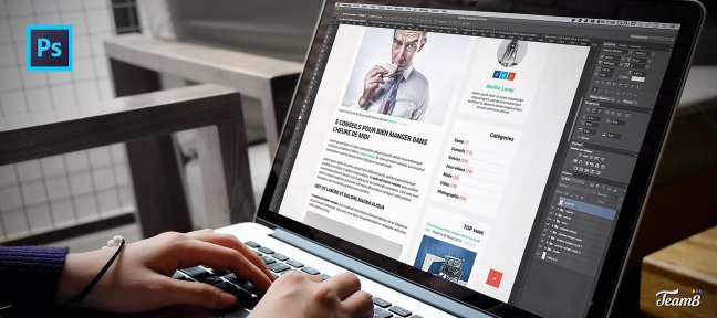 Créer le template d'un blog responsive avec Photoshop