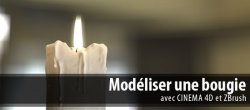 Bougie 3D réaliste