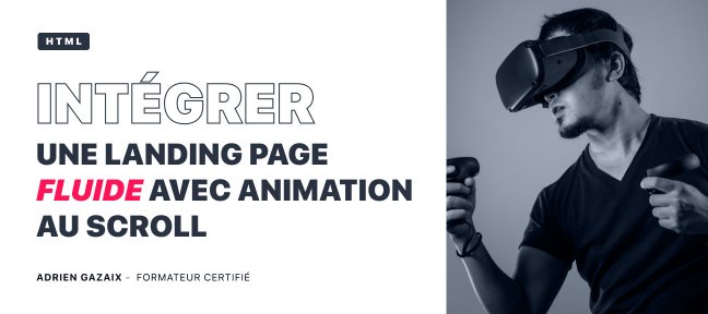 Intégrer une Landing Page fluide animée au scroll