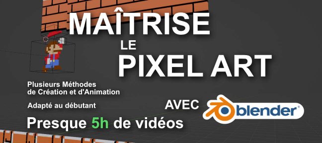 Blender Création et animation en pixel art 8 bits